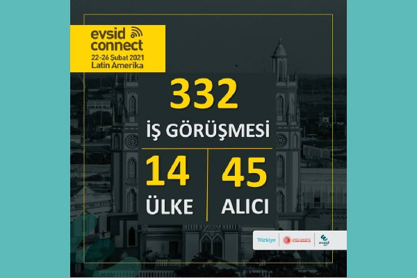 EVSIDConnect B2B Online LATAM etkinliğimizi 14 ülkeden 45 alıcı ile 332 görüşmeyle tamamladık